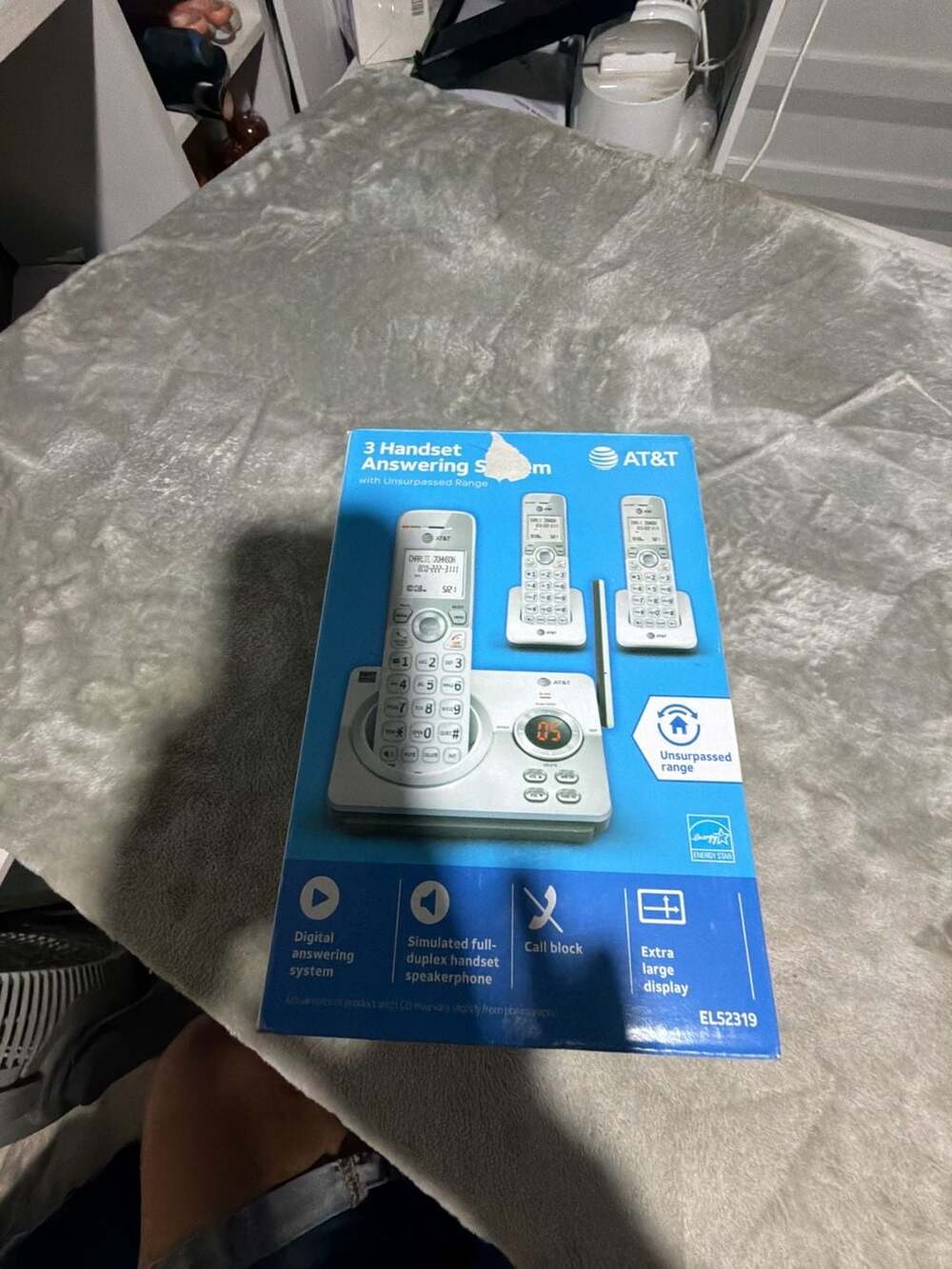 AT&T 3 Handset Cordless Answering System Model EL52319